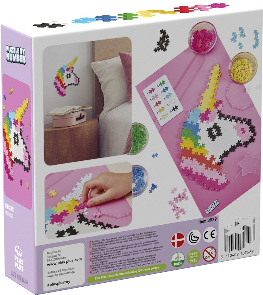Plus-Plus Puzzle By Number - Eenhoorn