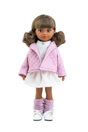 Paola Reina - Pop Amigas Kim bruin haar met pony (32 cm)