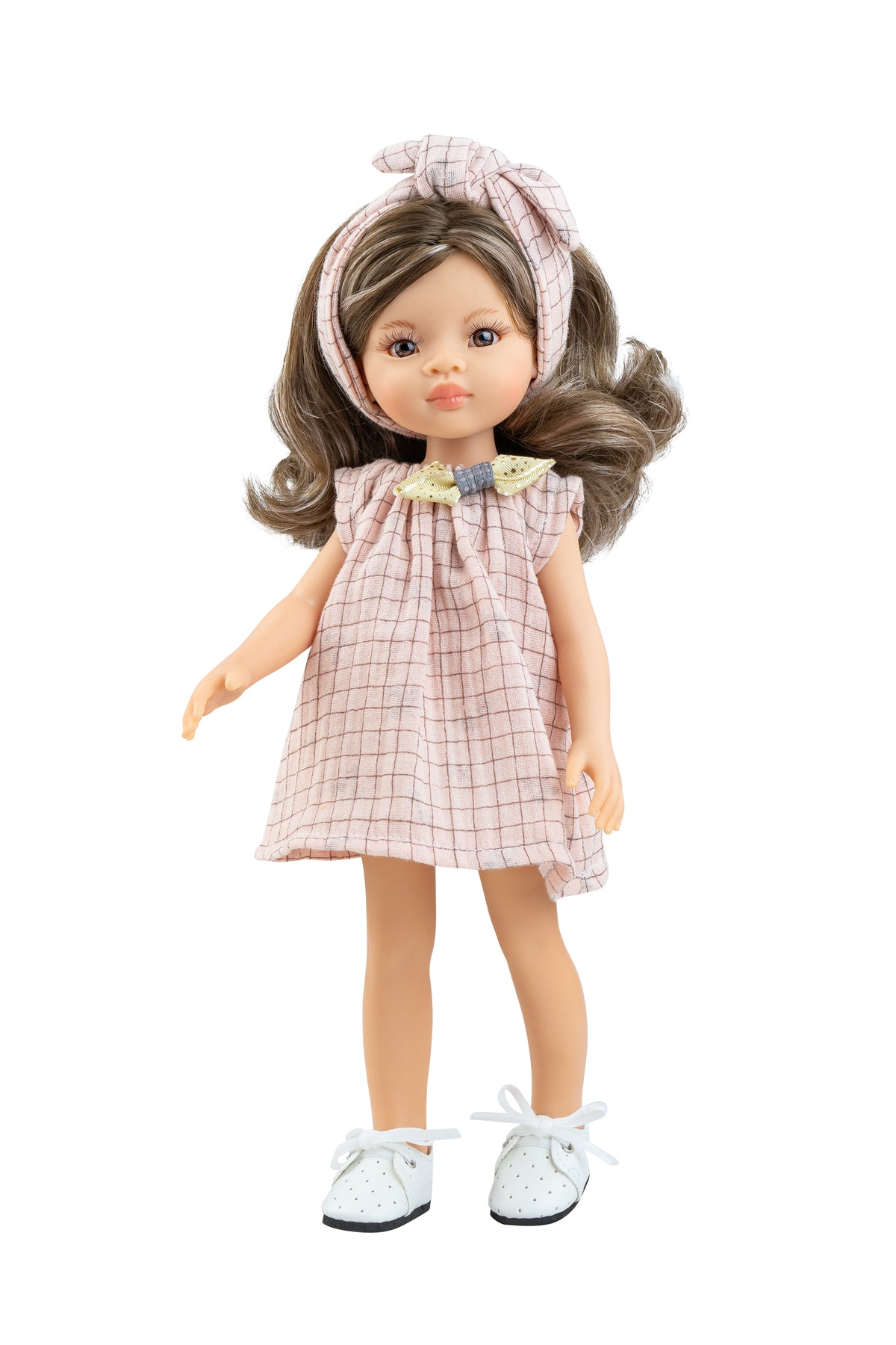 Paola Reina - Pop Amigas Sofia bruin golvend haar (32 cm)