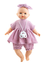 Paola Reina - Pop Sonia lichtroze jurk met mechanisme (36 cm)
