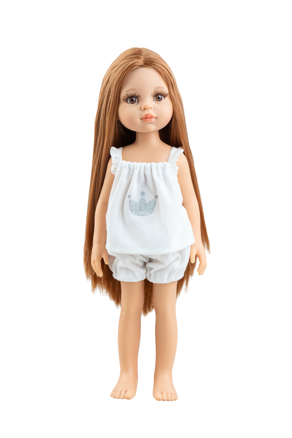 Paola Reina - Pop Amigas Pyjama Christi roodbruin lang haar (32 cm)