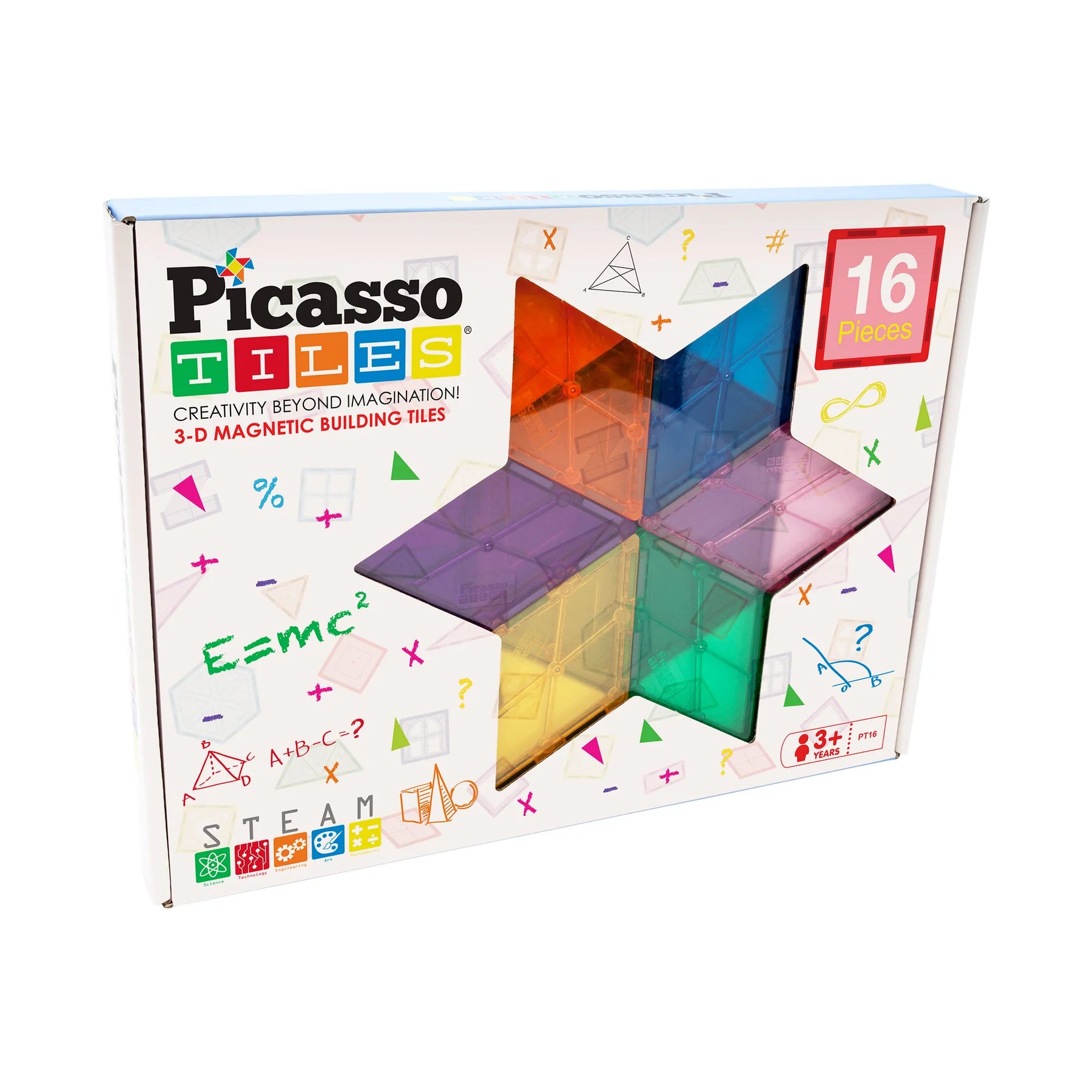 PicassoTiles - 15 stuks Geometry set Magnetisch constructiespeelgoed