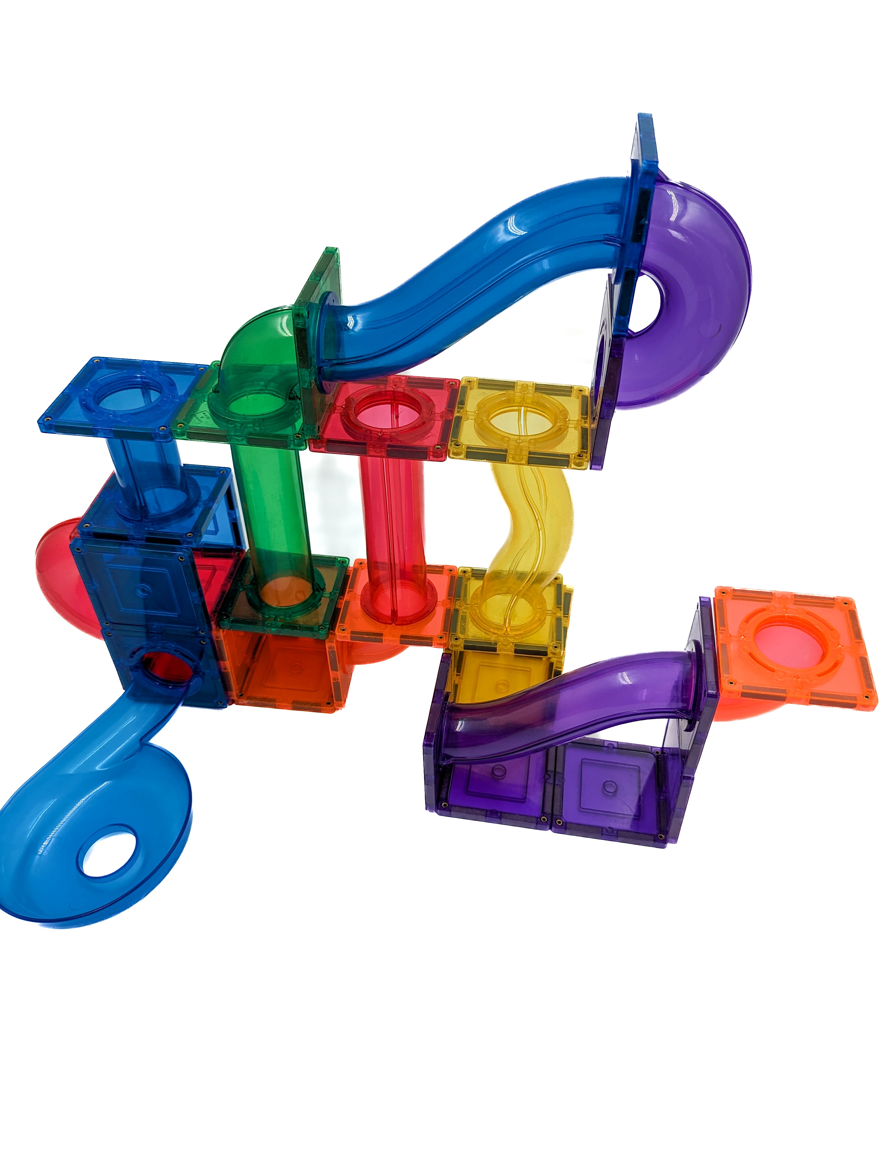 Learn And Grow - Magnetisch constructiespeelgoed Ball Run - 88 stuks