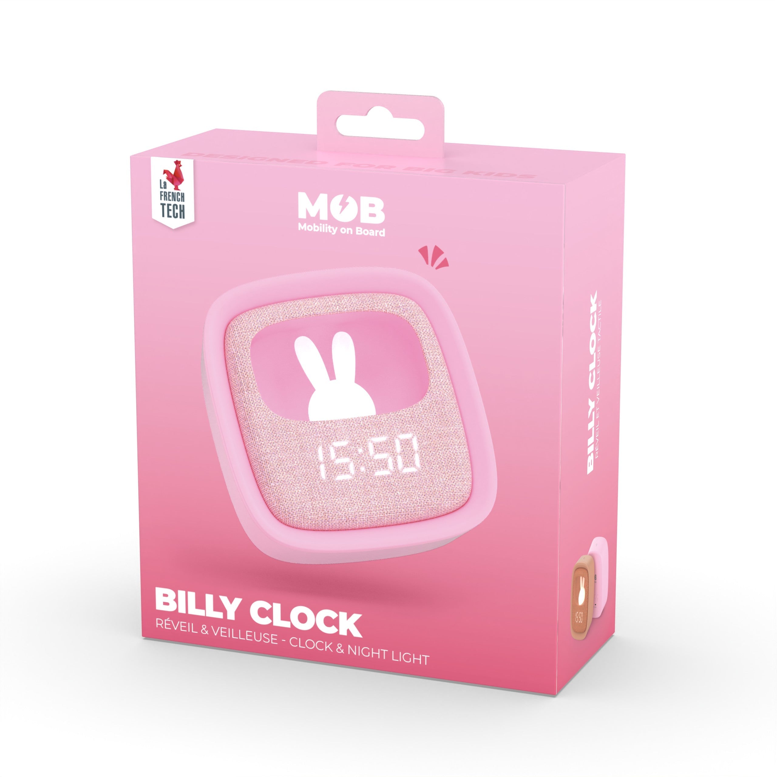 MOB - Billy wekker & nachtlampje - Marshmallow