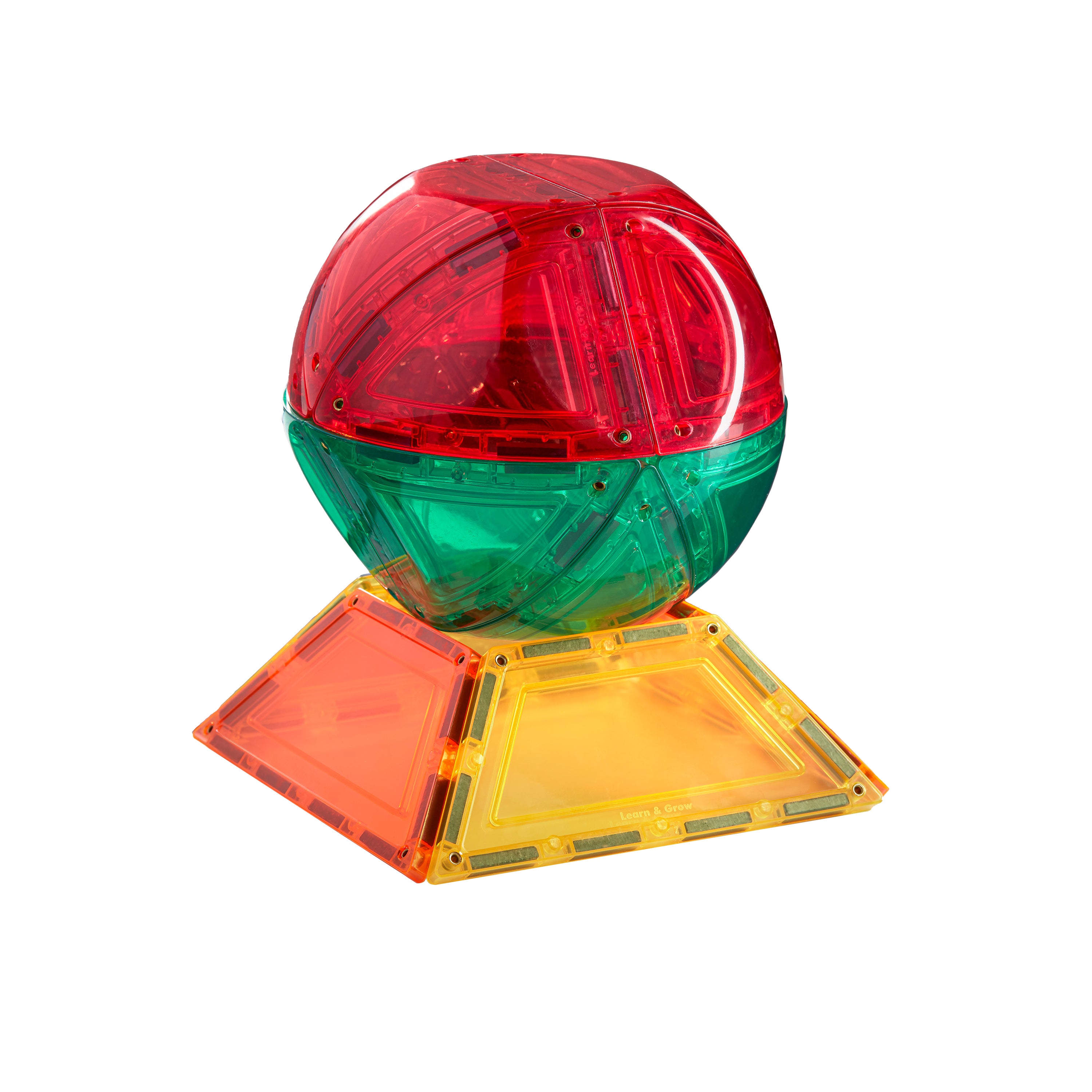 Learn And Grow - Magnetisch constructiespeelgoed Dome Pack - 18 stuks