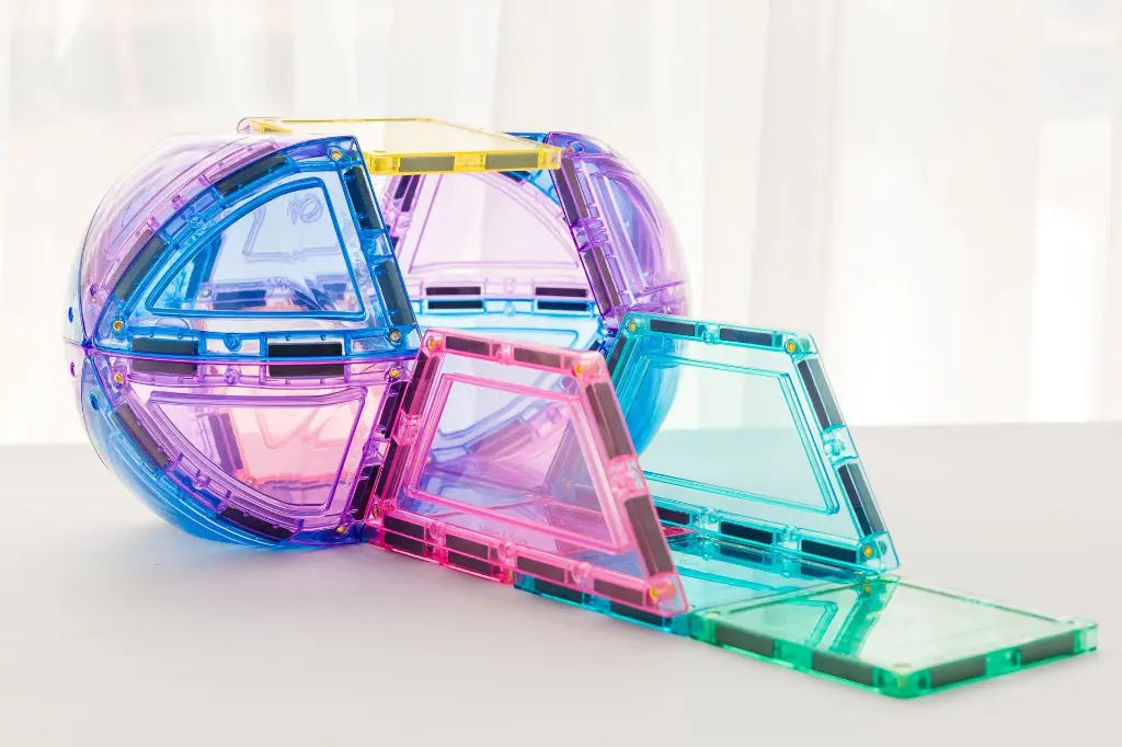 Learn And Grow - 22 stuks Pastel Dome Pack - magnetisch constructiespeelgoed