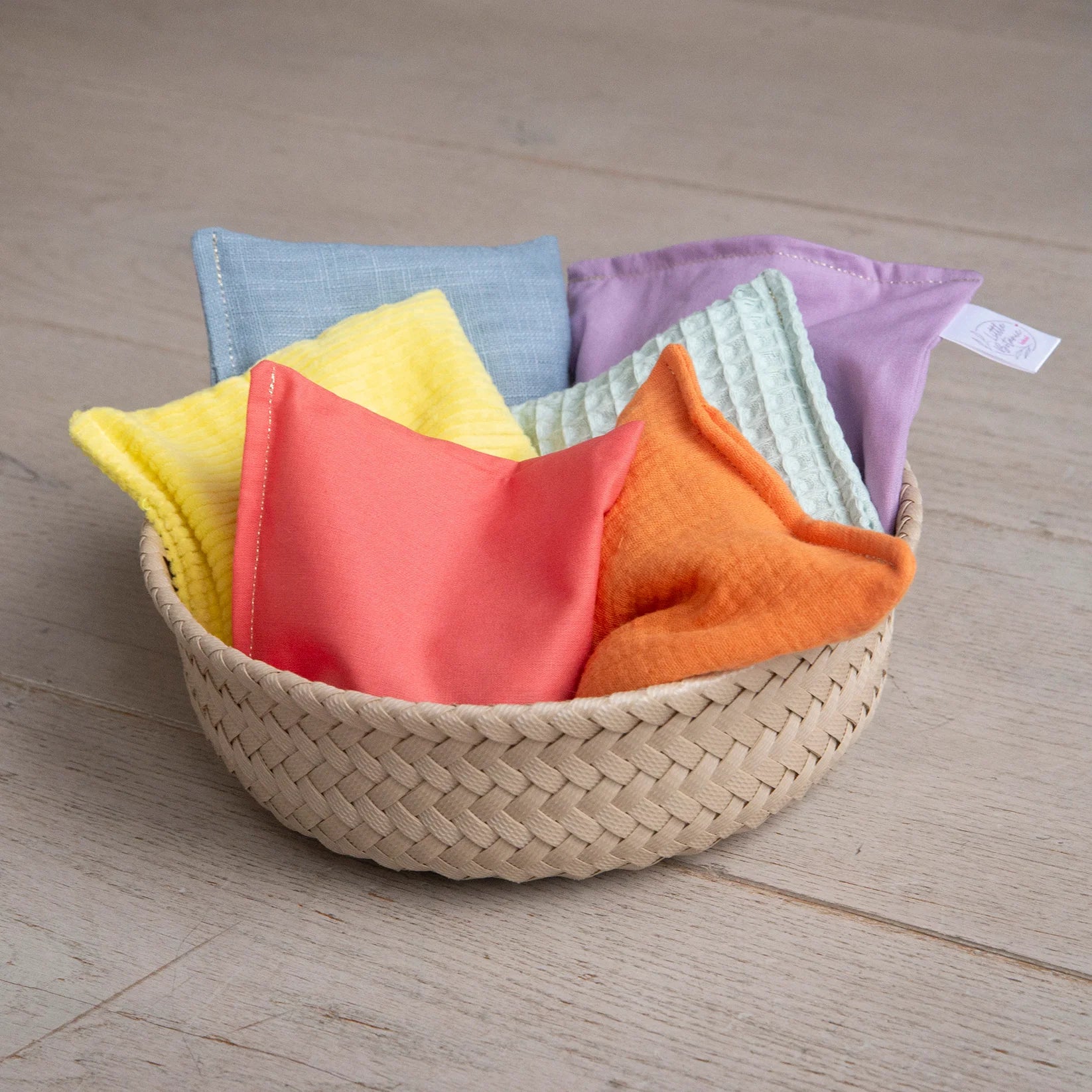 Little Botanic Label - 6 stuks Pastel pittenzakjes