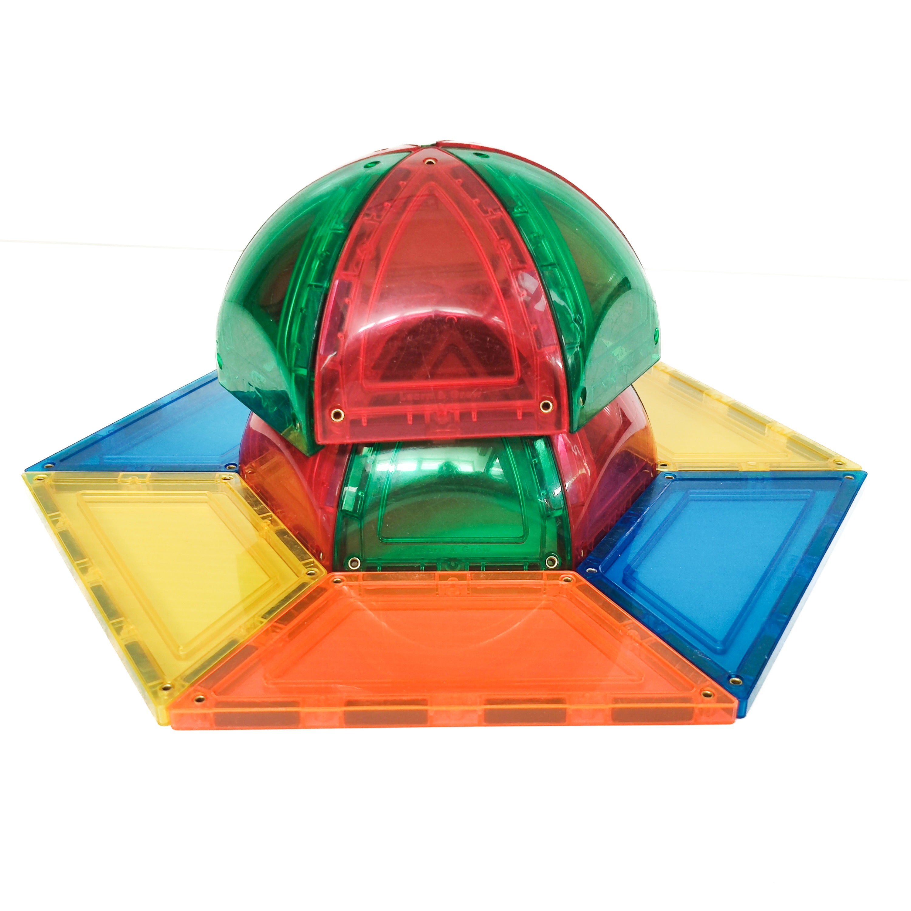 Learn And Grow - Magnetisch constructiespeelgoed Dome Pack - 18 stuks