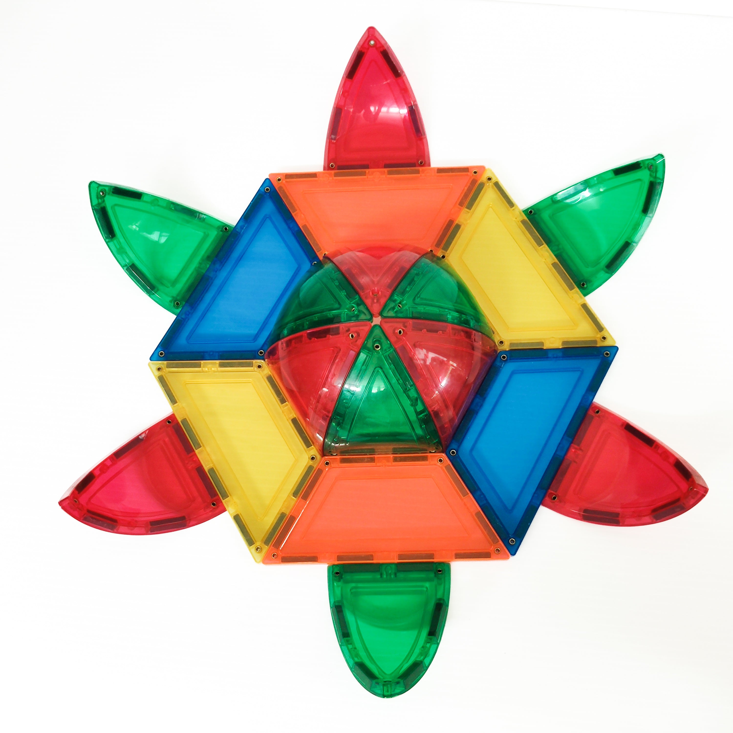 Learn And Grow - Magnetisch constructiespeelgoed Dome Pack - 18 stuks