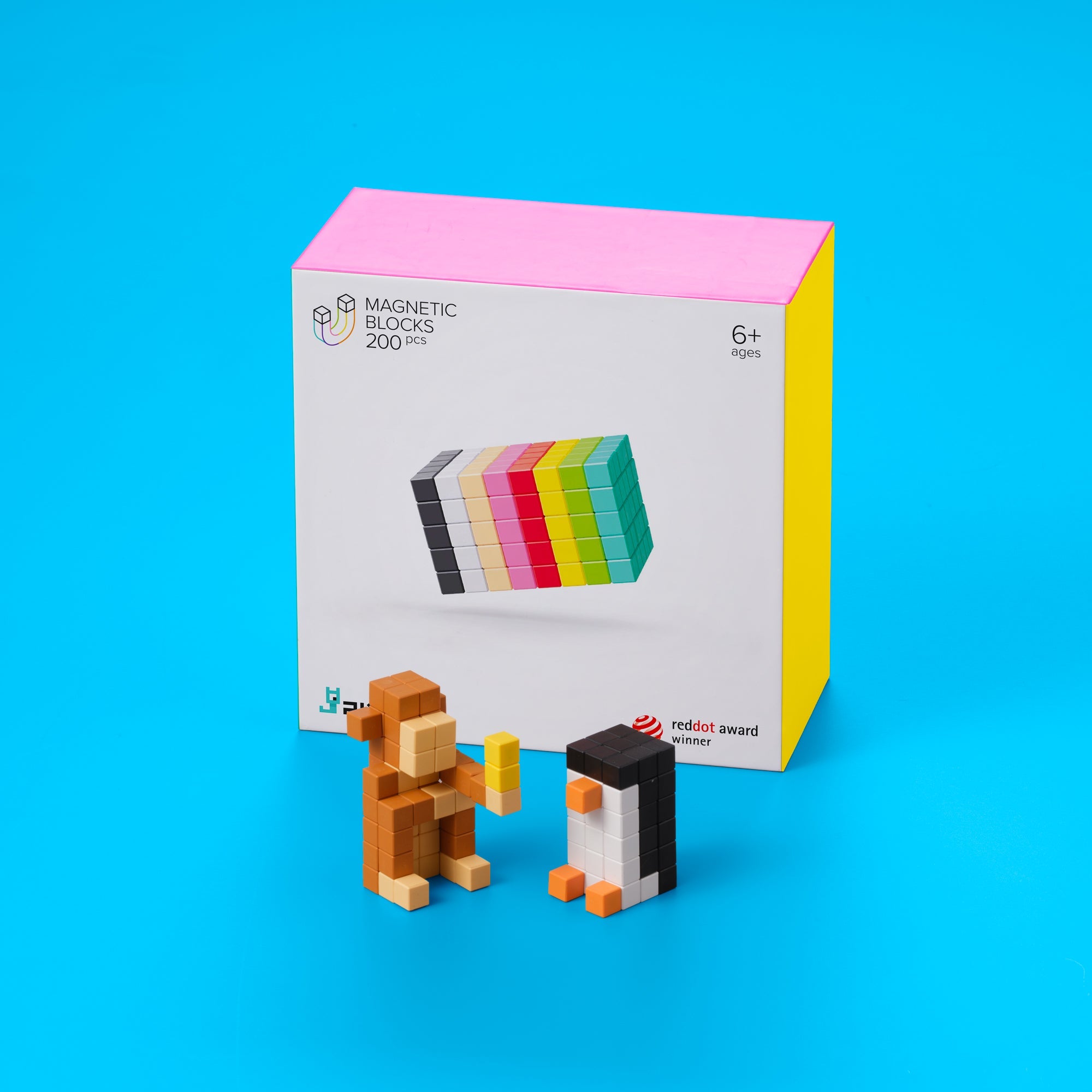 Pixio - Design serie - 200 magneetblokjes