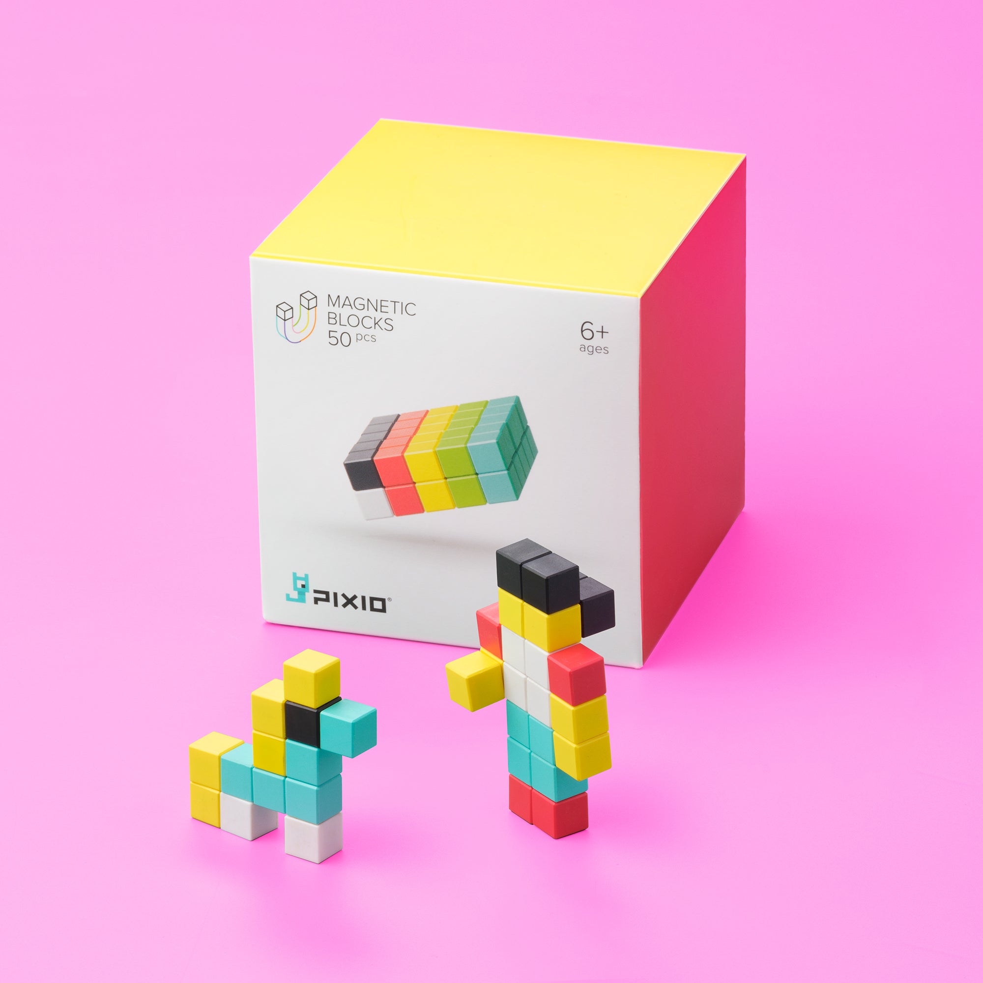 Pixio - Design serie - 50 magneetblokjes