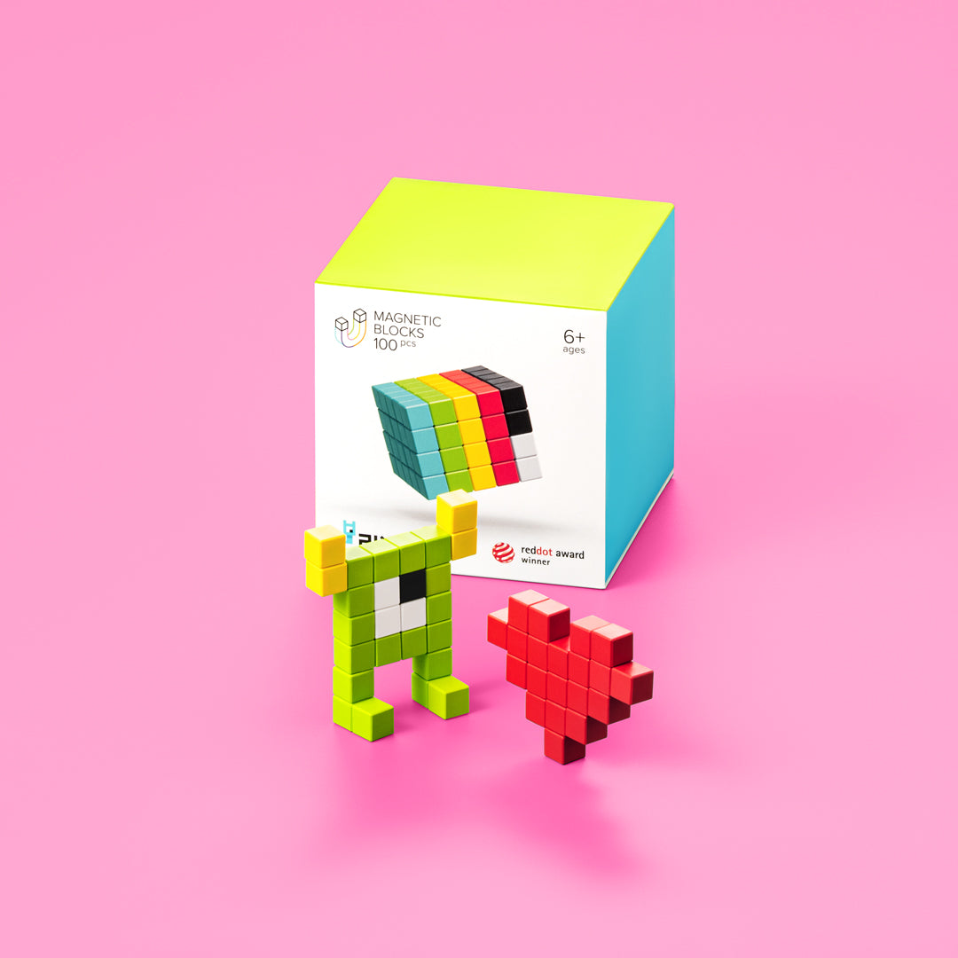 Pixio - Design serie - 100 magneetblokjes