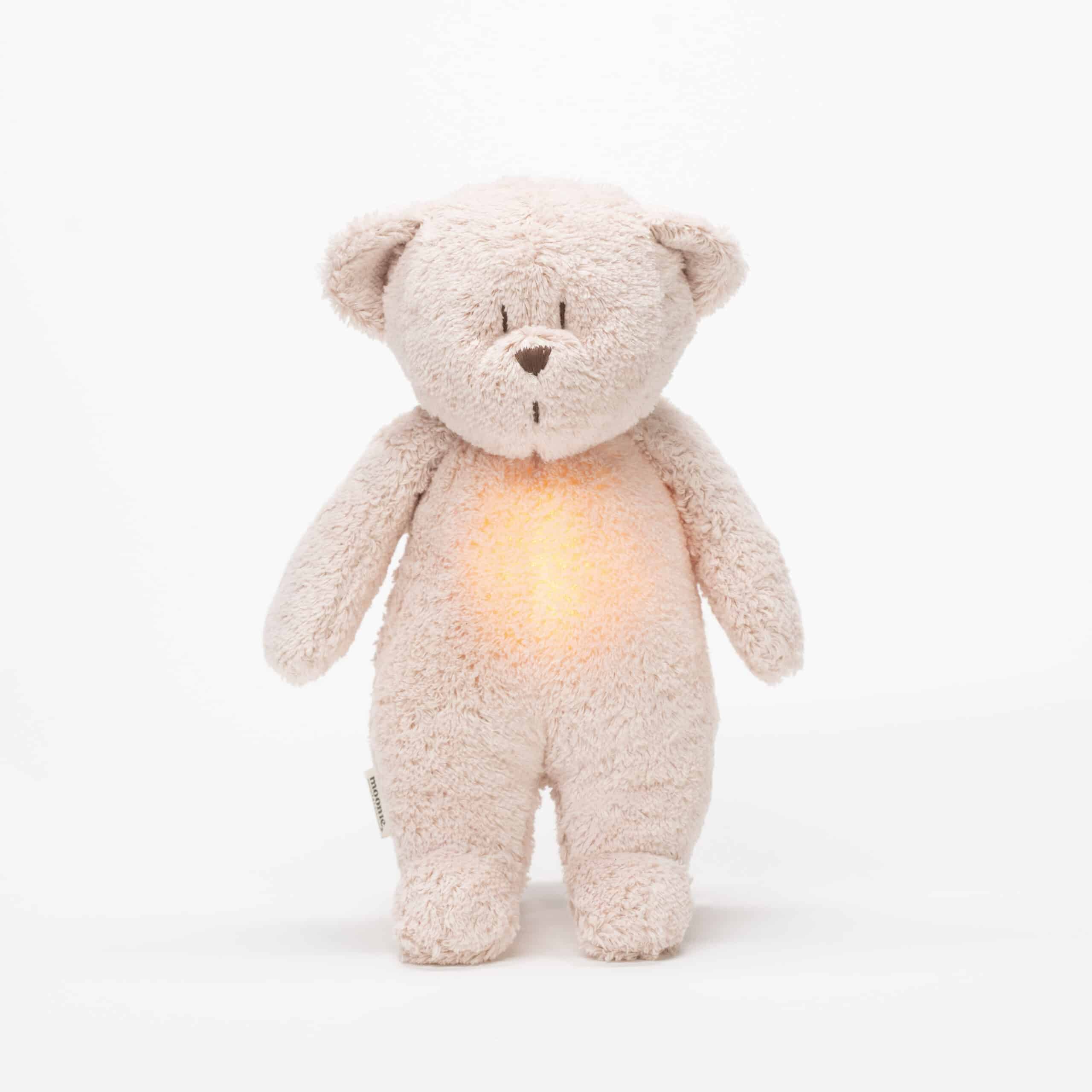 Moonie - Slaapknuffel The Humming Bear 2.0 - Rose Natur White Noise