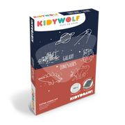 Kidywolf - Kidydraw-mini refill navulling - 60 kaarten dinosaurs and galaxy