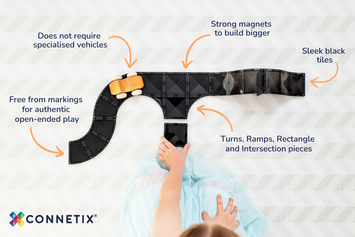 CONNETIX - Creative Roads Pack 48 stuks - magnetisch constructiespeelgoed