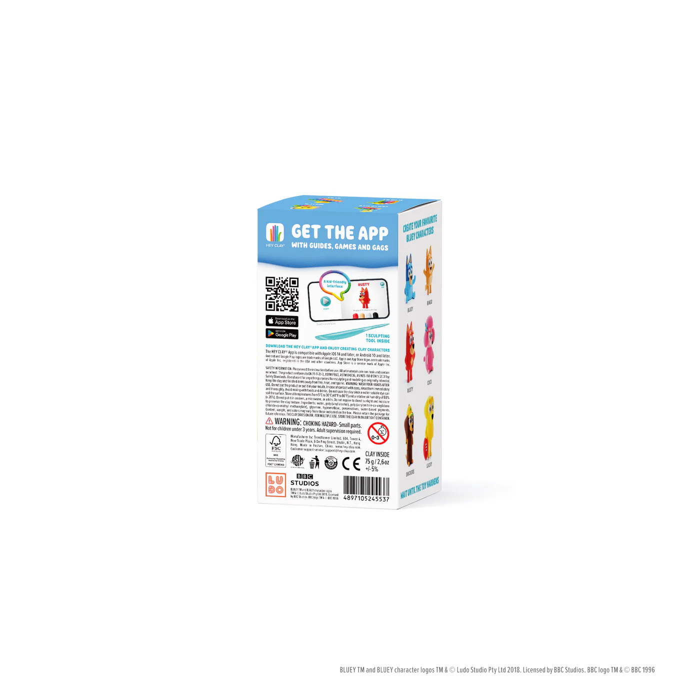 Hey Clay - Rusty LIMITED EDITION BLUEY - 5 potjes