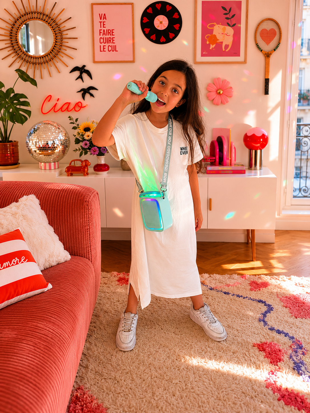 MOB - Singy Party karaokeset met microfoon - Blauw