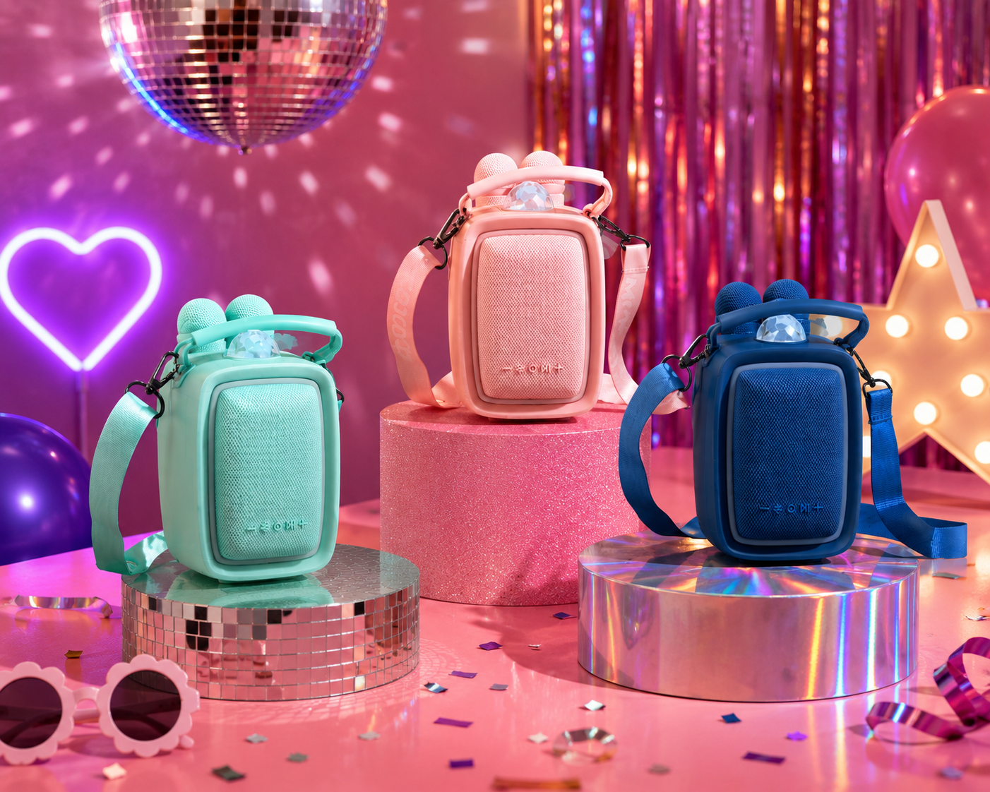 MOB - Singy Party karaokeset met microfoon - Blauw