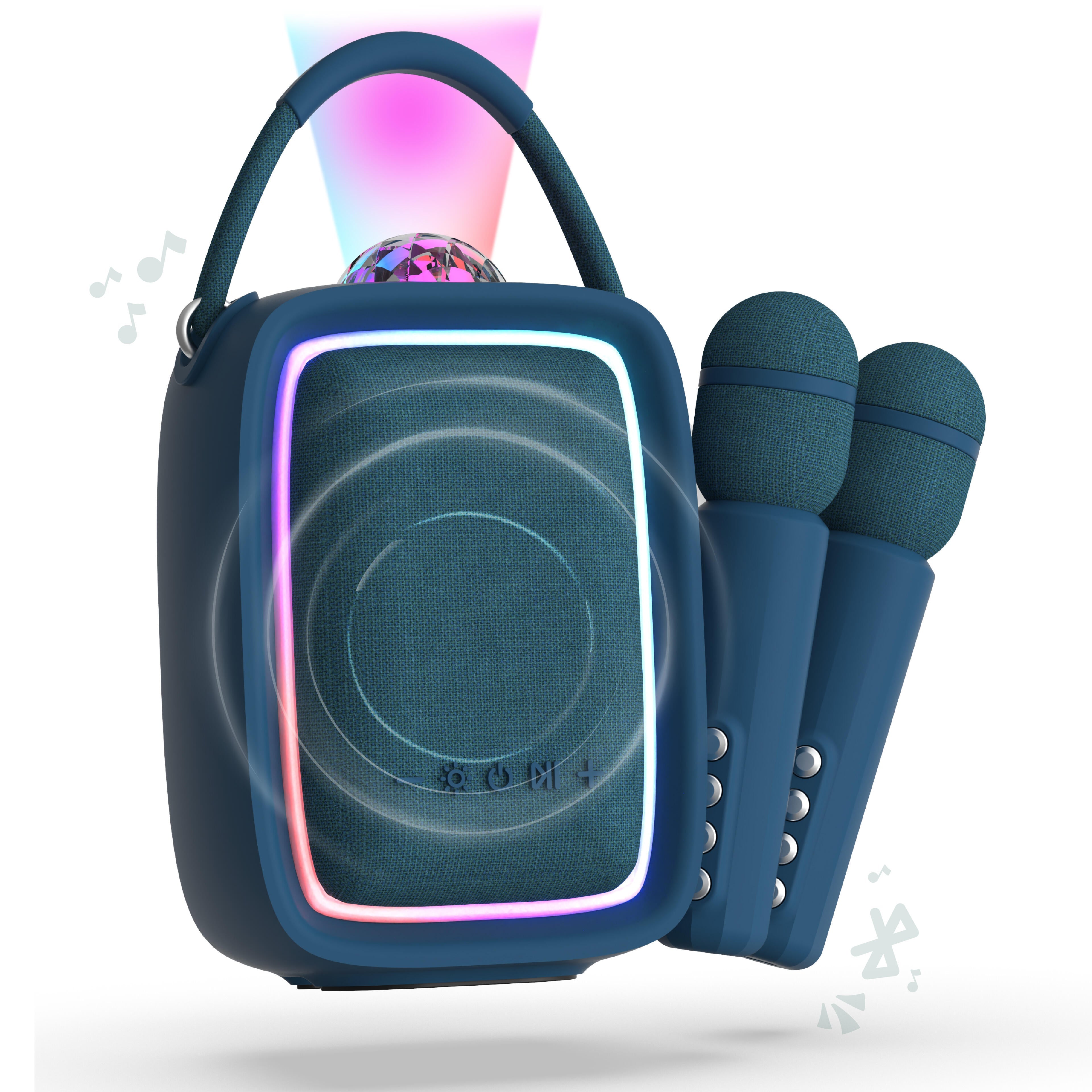 MOB - Singy Party karaokeset met microfoon - Donkerblauw