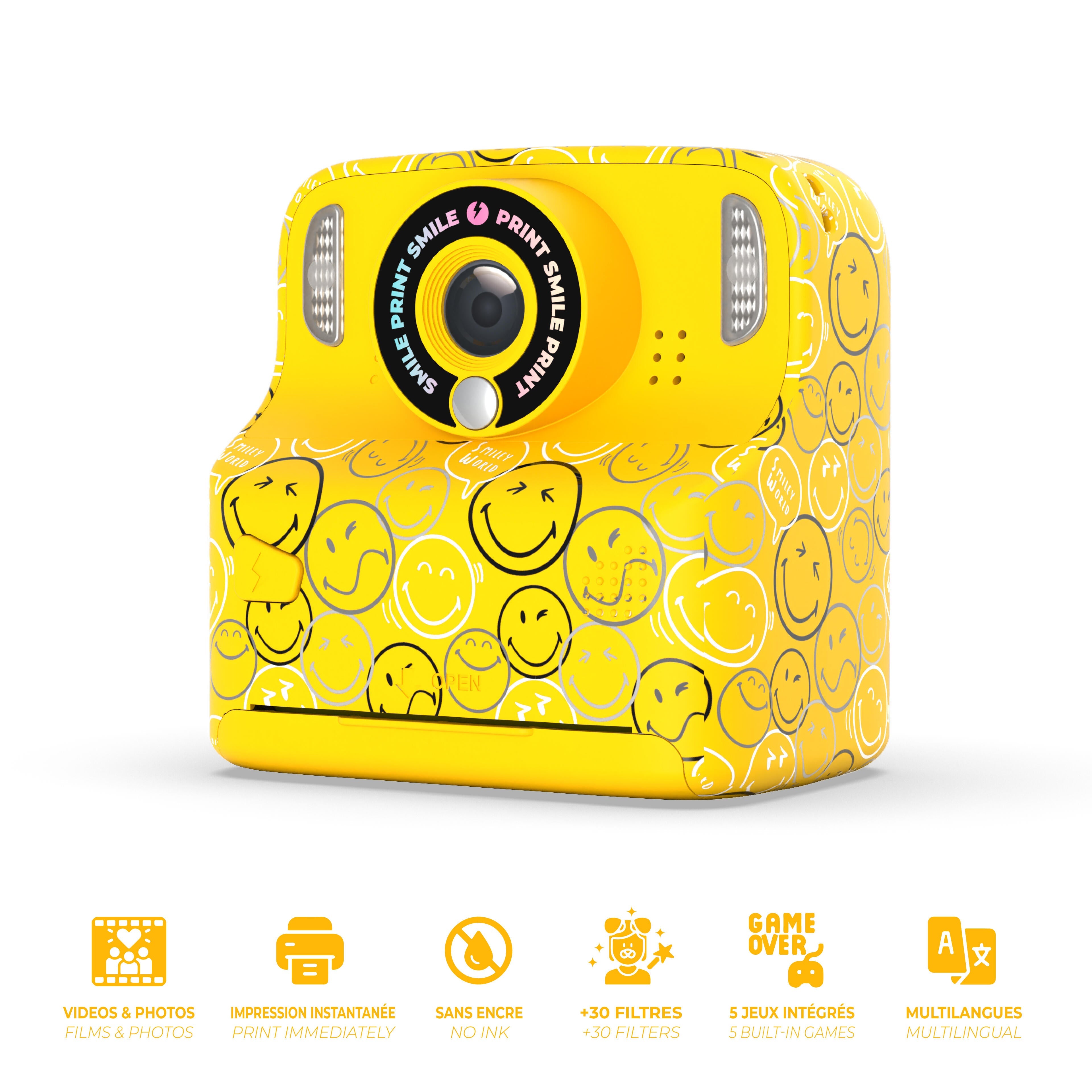 MOB x SmileyWorld - PixiPrint printcamera - Geel