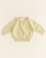 Hvid Wollen trui Georgette Light Yellow