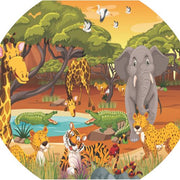 Tuff Tray - Junior Vinyl Mat Safaripark (60×60 cm)