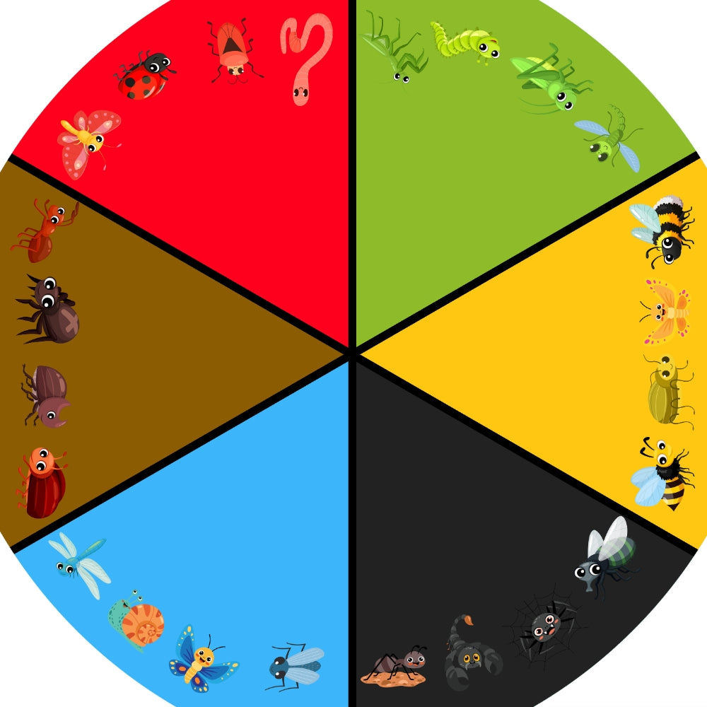 Tuff Tray - Junior Vilten Mat Dieren Sorteren Insecten (60×60 cm)