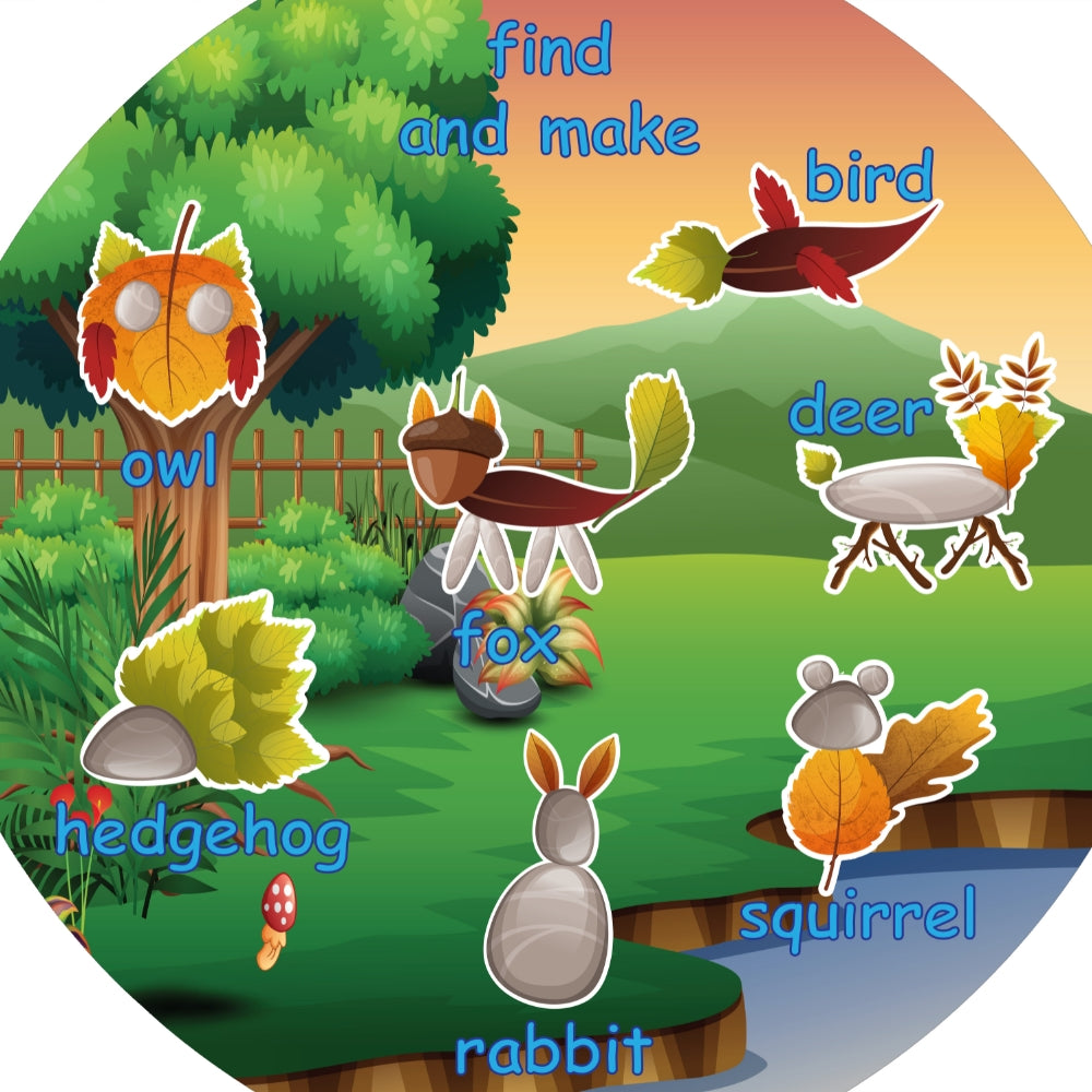 Tuff Tray - Junior Vilten Mat Zoek & Maak Boswereld (60×60 cm)