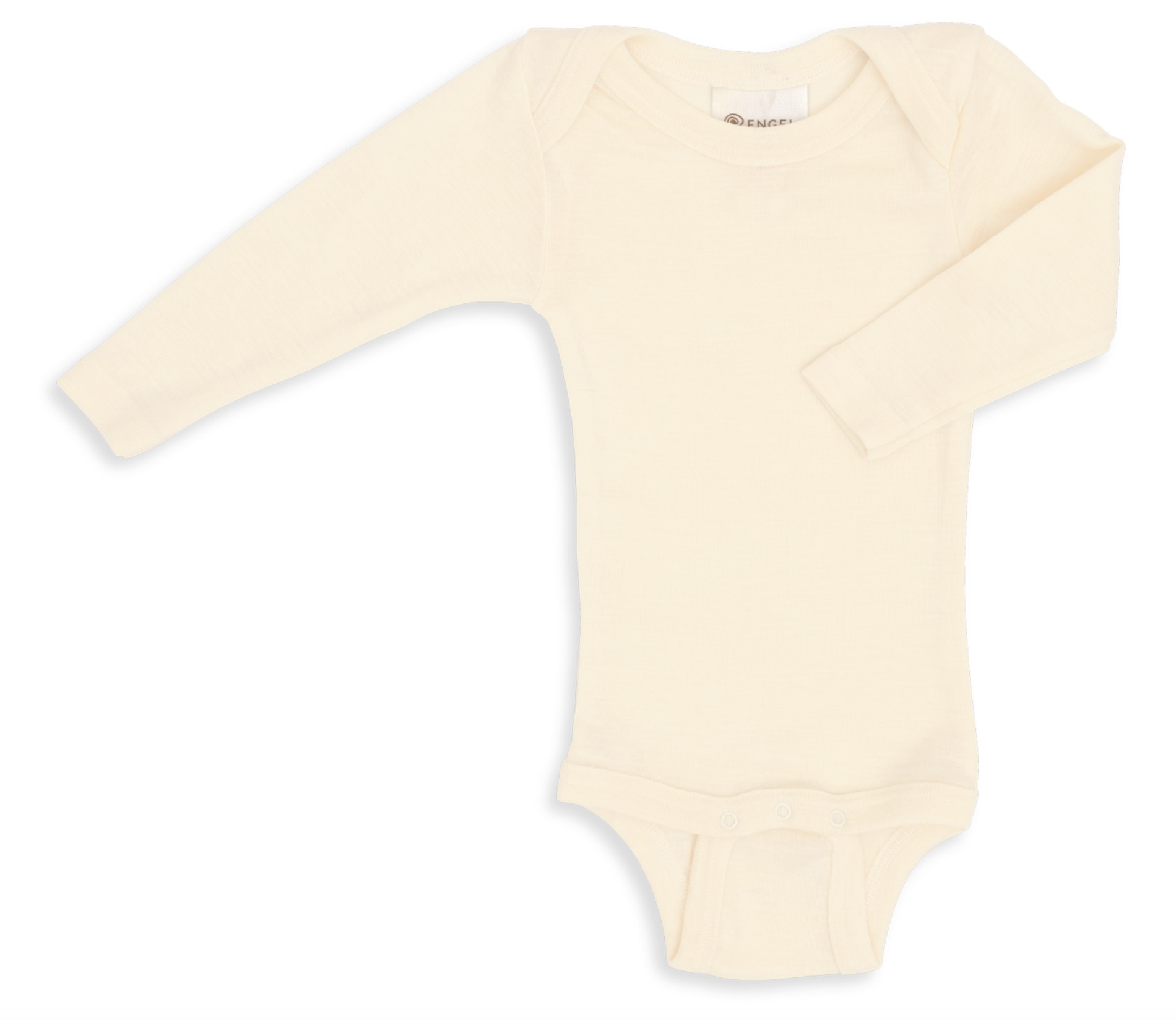Engel Natur - 100% wol lange mouw romper - Naturel