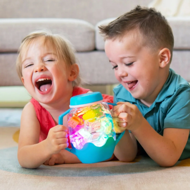 Glo Pals - Kleur veranderende speelpot - Sensory Play Cup Blue