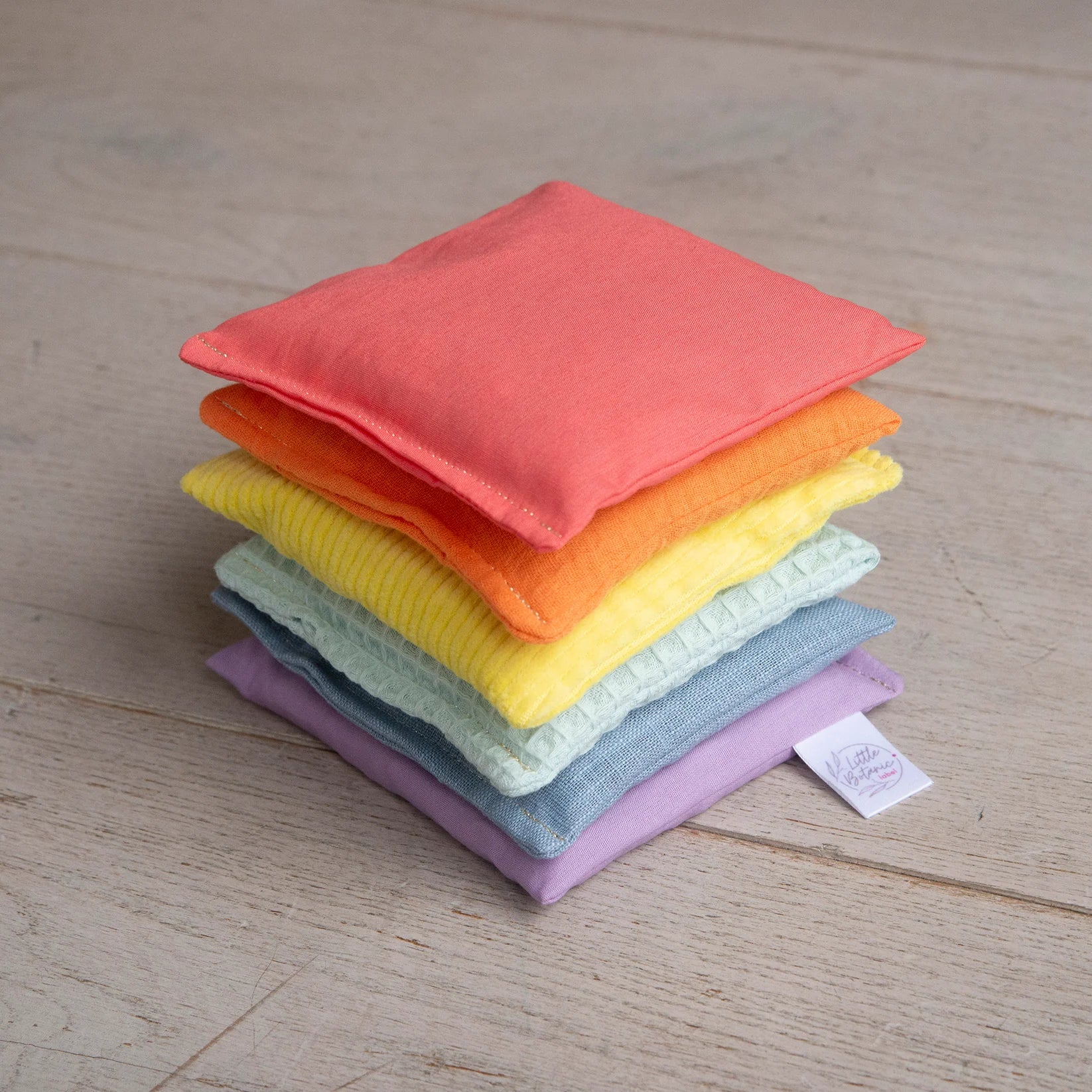 Little Botanical Label - 6 stuks Pastel pittenzakjes