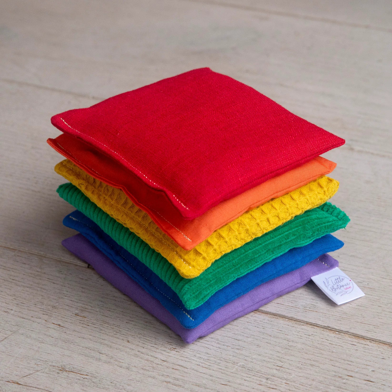 Little Botanical Label - 6 stuks Regenboog pittenzakjes