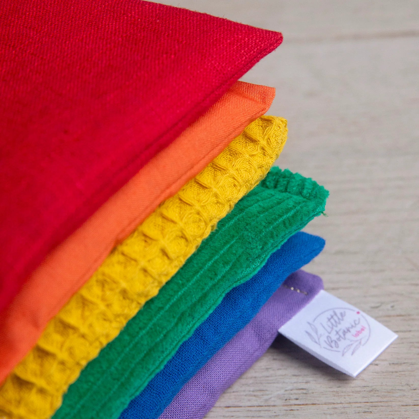 Little Botanic Label - 7 stuks Regenboog + Waves pittenzakjes