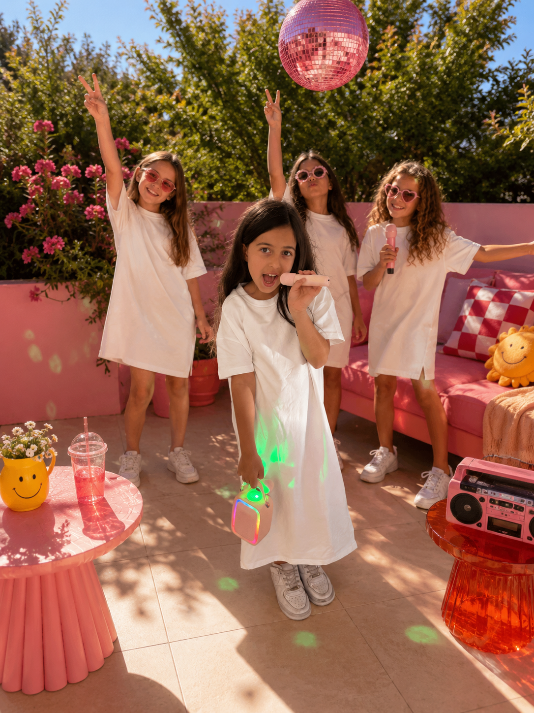 MOB - Singy Party karaokeset met microfoon - roze