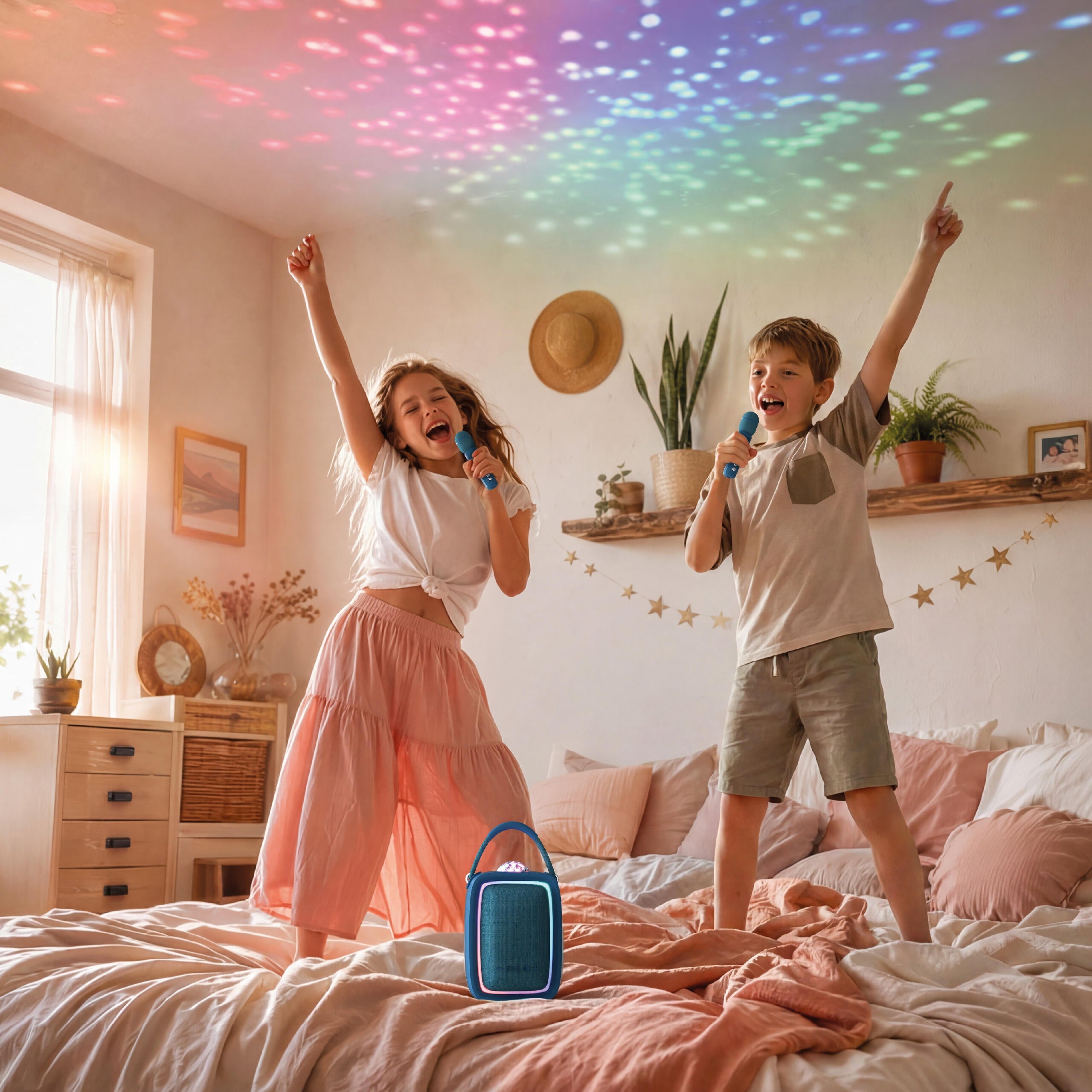 MOB - Singy Party karaokeset met microfoon - Donkerblauw