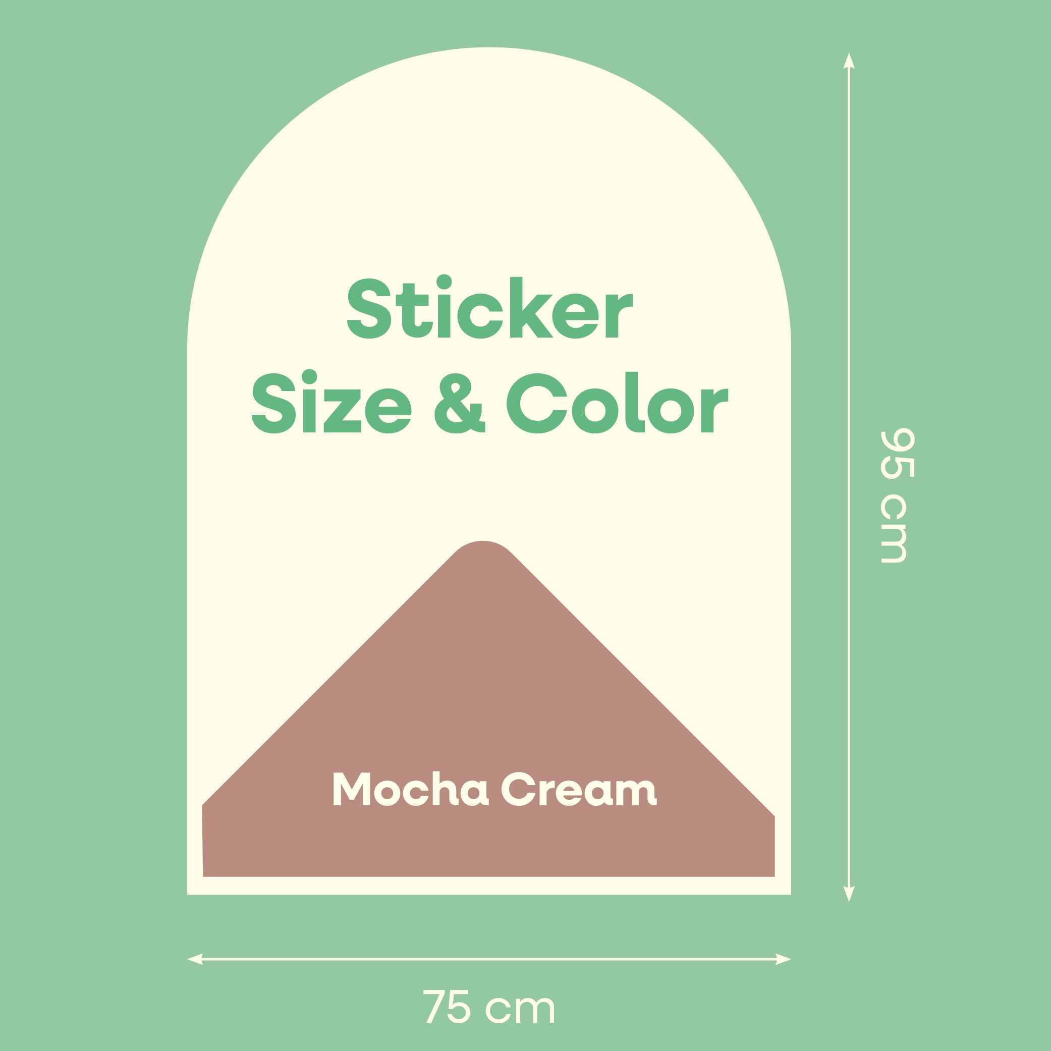 Cleverclixx - Cleverclixx - Magnetische Muursticker 95x75cm Mocha Cream