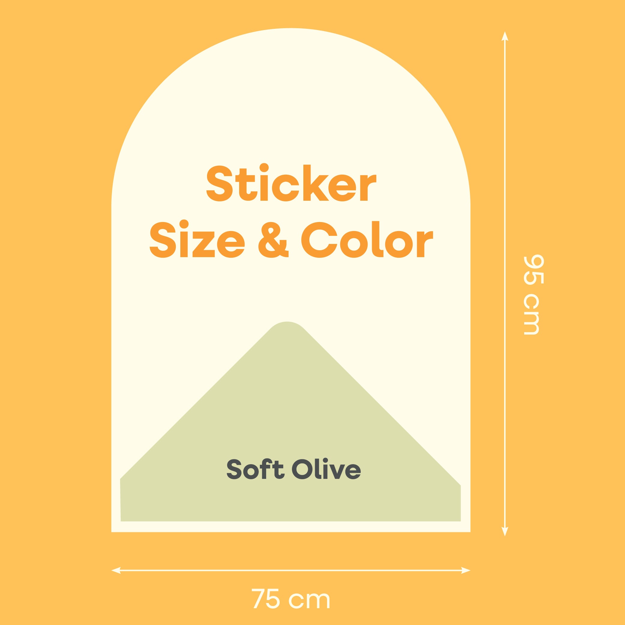 Cleverclixx - Cleverclixx - Magnetische Muursticker 95x75cm Soft Olive