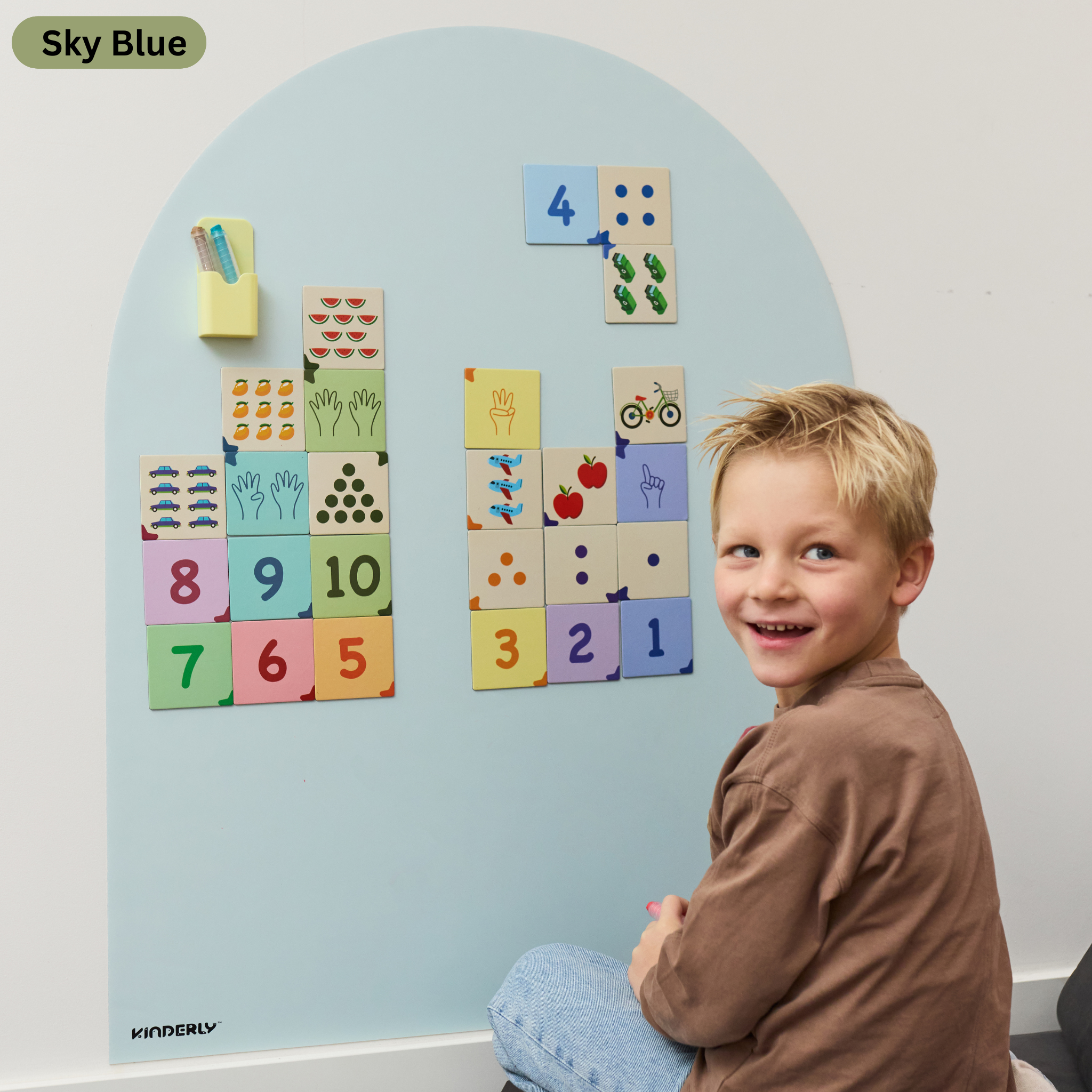 Kinderly Verwijderbaar Magnetisch Behang Sky Blue