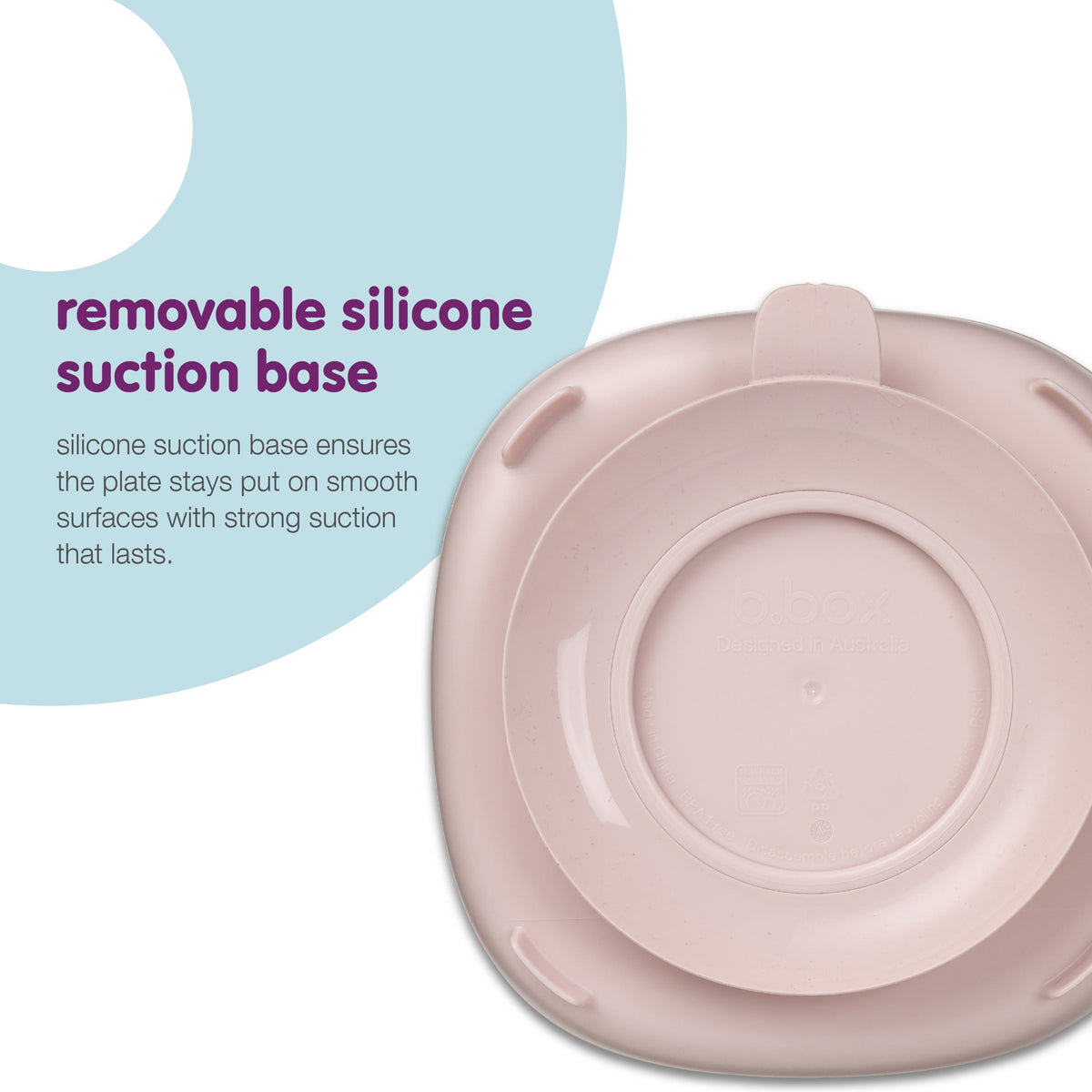 b.box - 2 in 1 zuigplaat blush