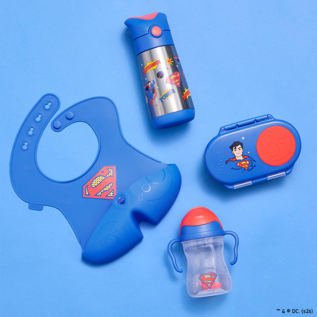 b.box - Superman geïsoleerde drinkfles 350 ml