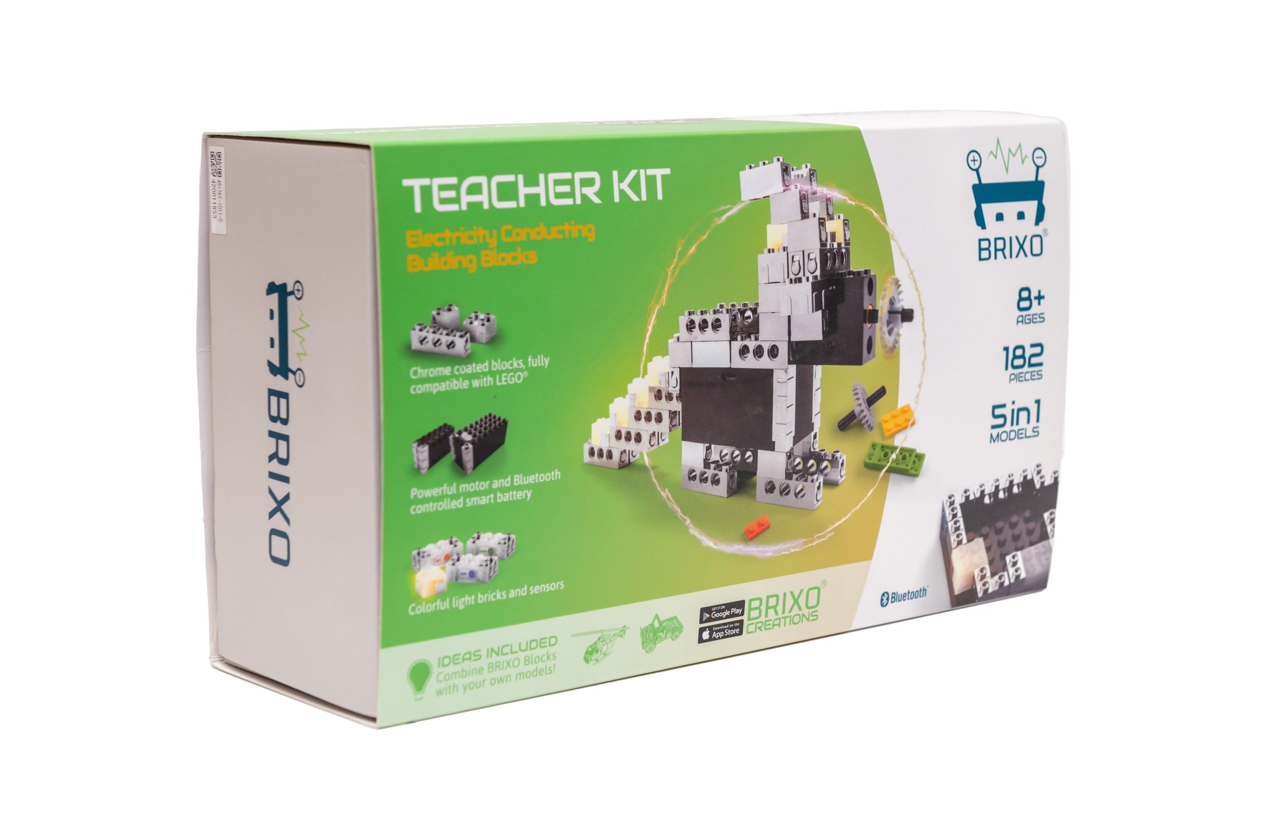 Brixo - elektrische bouw blokken - Teacher Kit (182 stuks)
