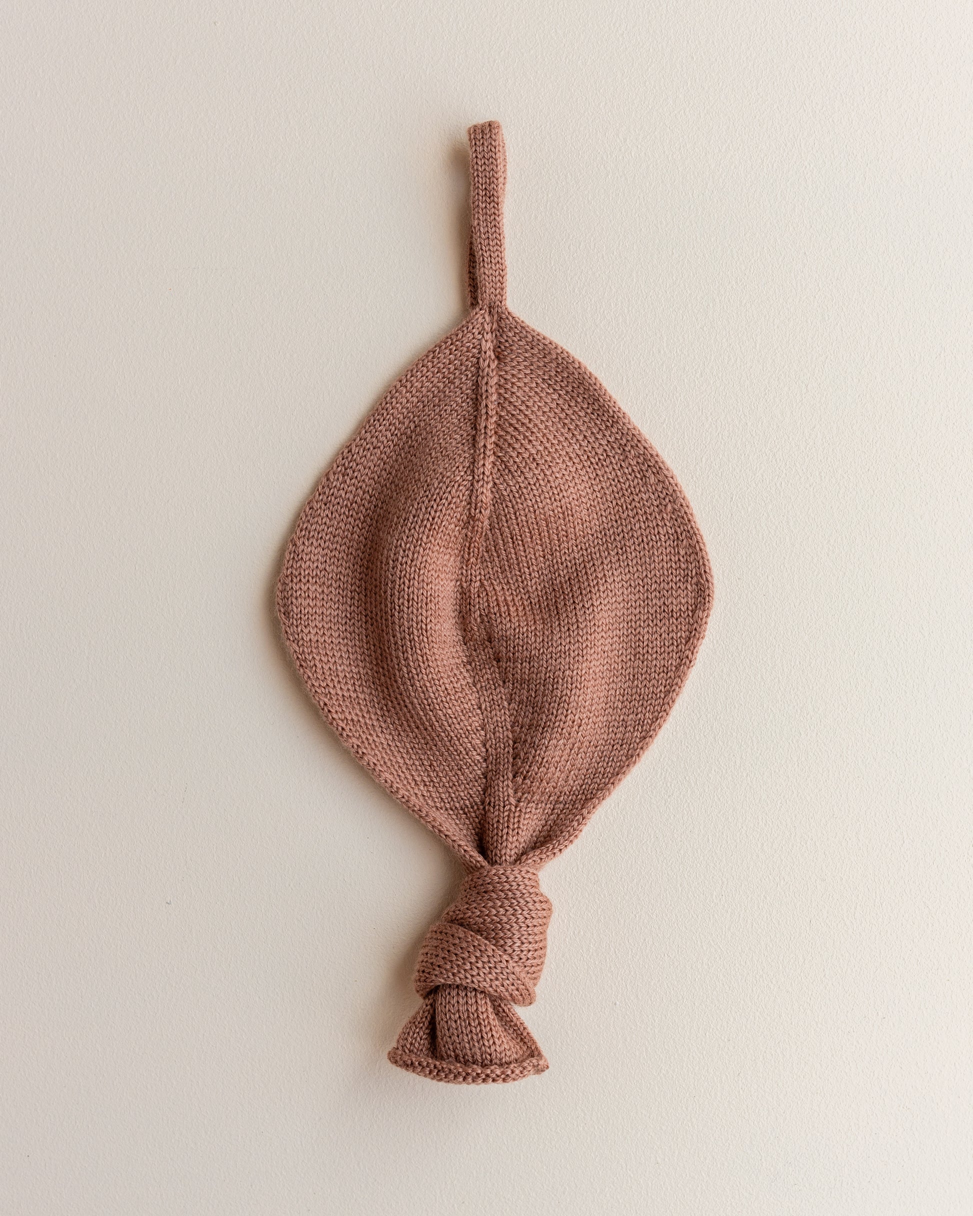 Hvid Wollen knuffeldoekje Titi Terracotta