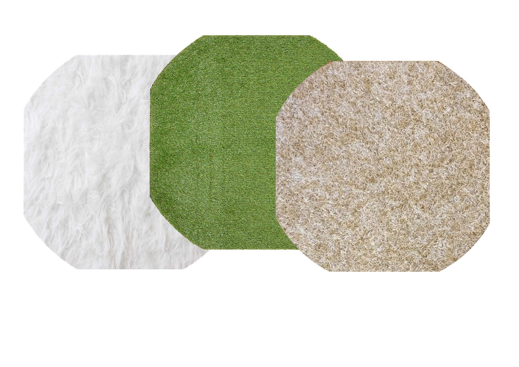 Tuff Tray 100cm - 3 speelmatten Textuur (sneeuw, gras en kokos)