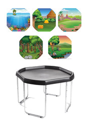 Tuff Tray - 100cm Speelbak met Onderstel & Achtergronden Pakket (97×97 cm)