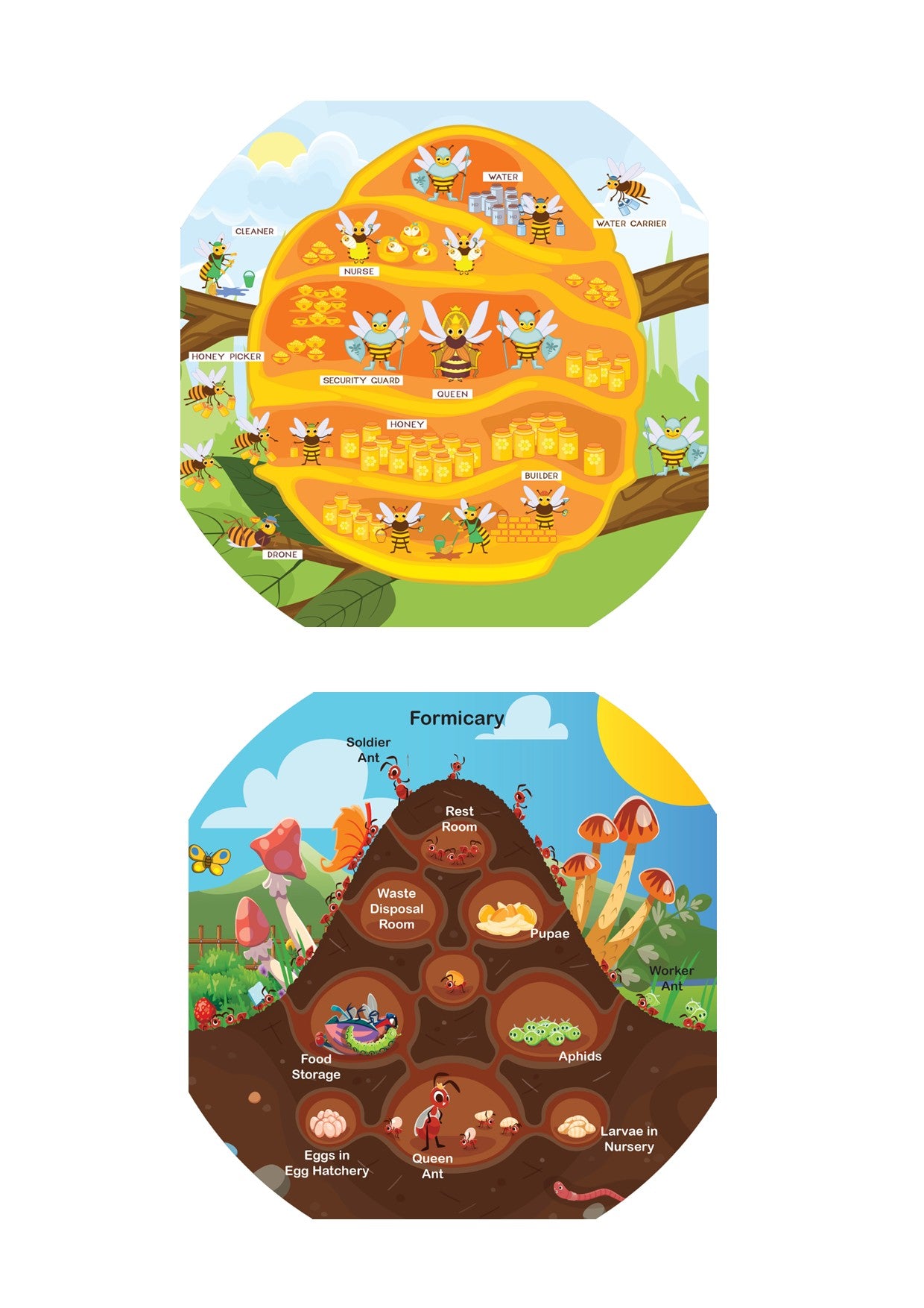 Tuff Tray - SET 2 70cm Speelmat Insectenkolonies Vinyl