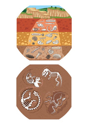 Tuff Tray - SET 2 100cm Themapakket Speelmat Dinosaurussen Vilt