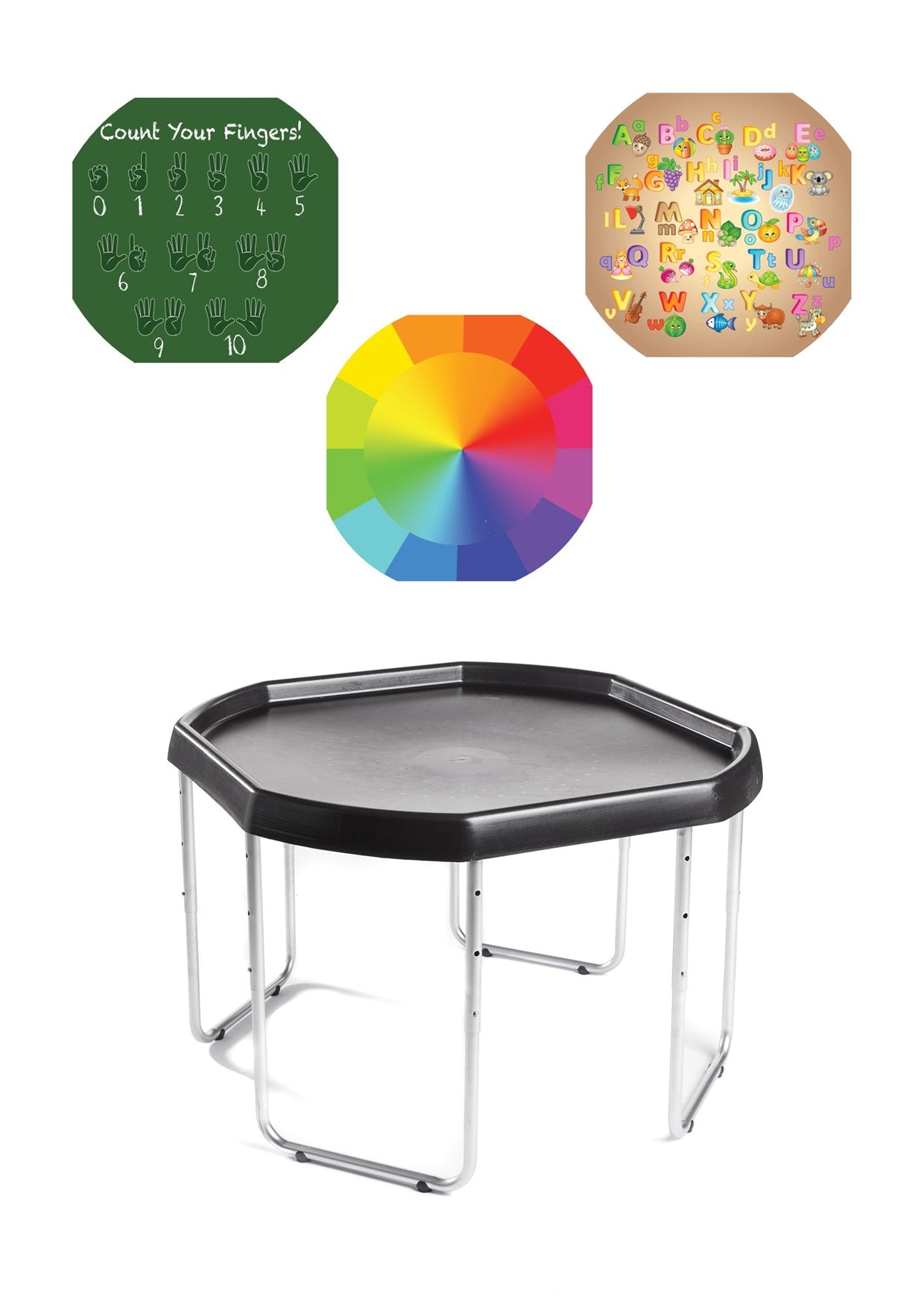 Tuff Tray - SET 70cm Tuff Tray met Onderstel & Curriculum Pakket (70×70 cm)
