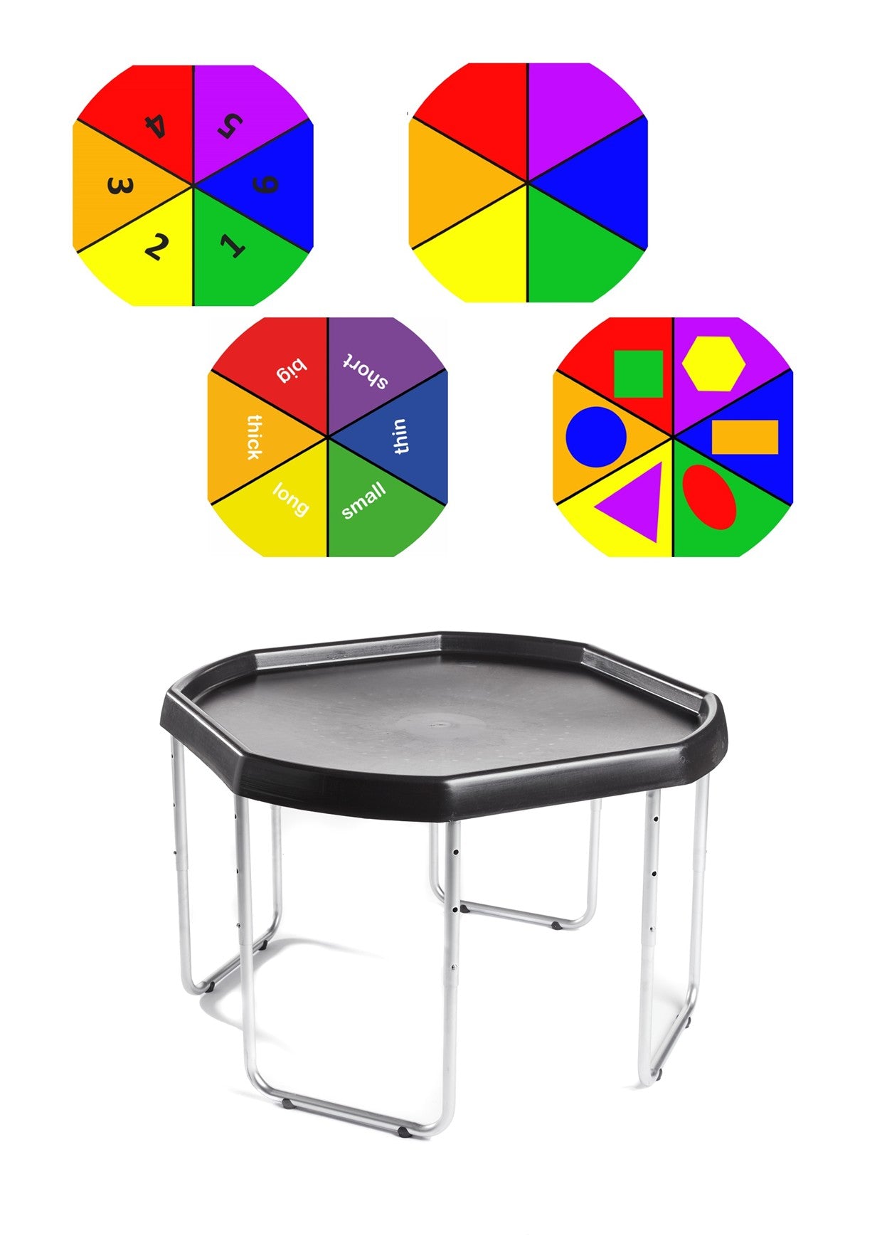 Tuff Tray - SET 70cm Tuff Tray met Onderstel & Sorteren Pakket (70×70 cm)