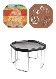 Tuff Tray - SET 70cm Tuff Tray met Onderstel & Dinosaurussen Pakket (70×70 cm)