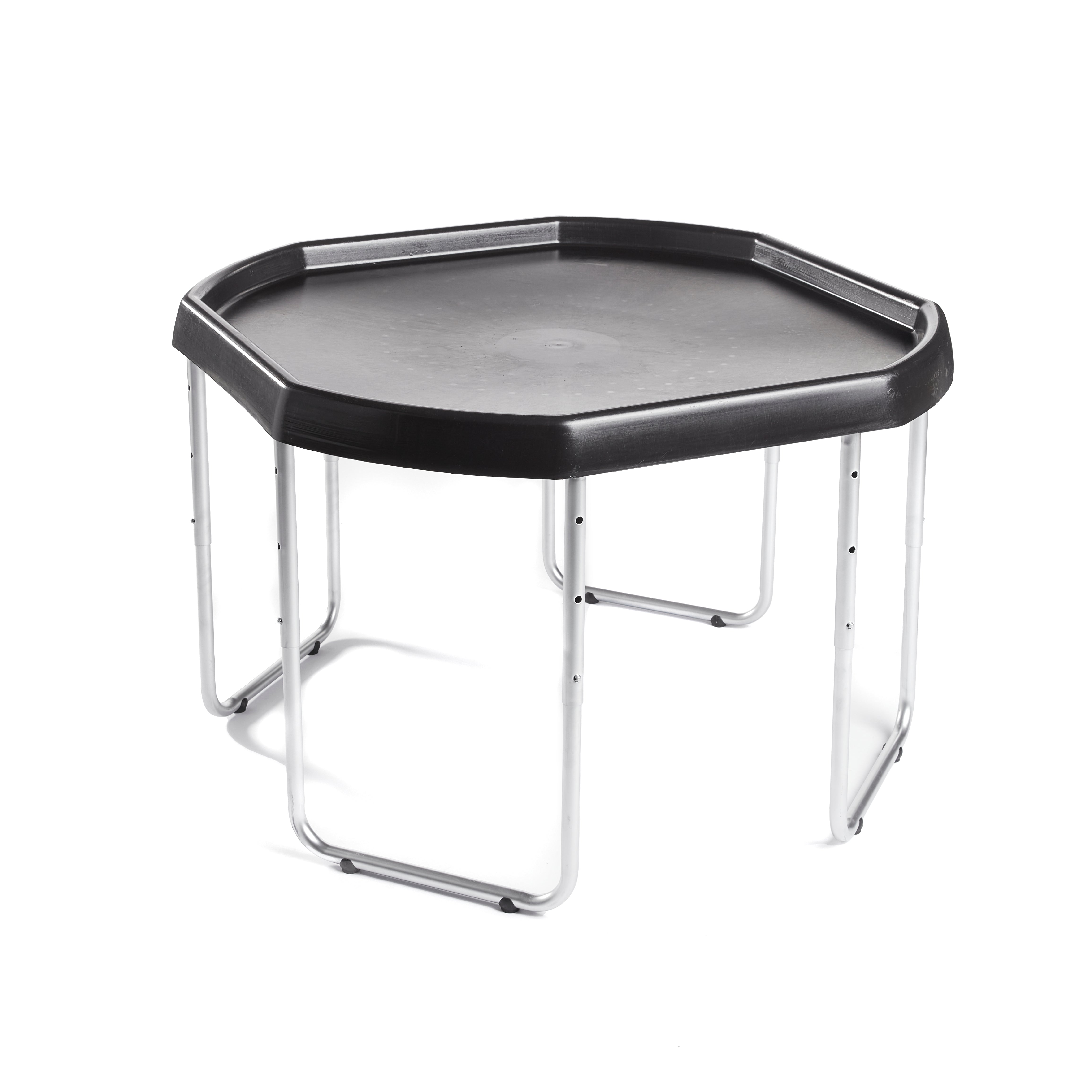 SET Tuff Tray 70cm Zwart + onderstel zilver - Activiteitentafel